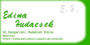 edina hudacsek business card
